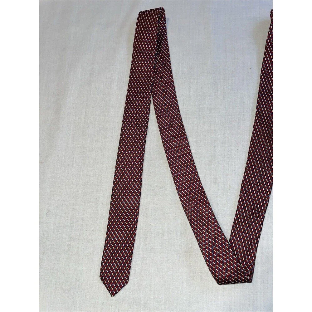 Brooks Brothers Makers Men’s Dress Tie Size 57” Red Striped Silk Business Formal